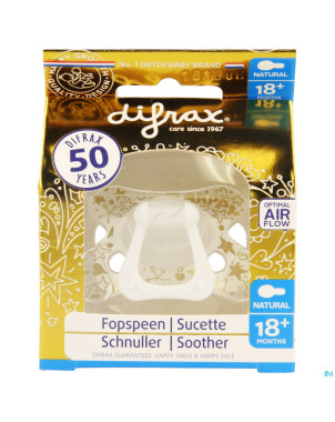 Difrax sucette +18m natural or