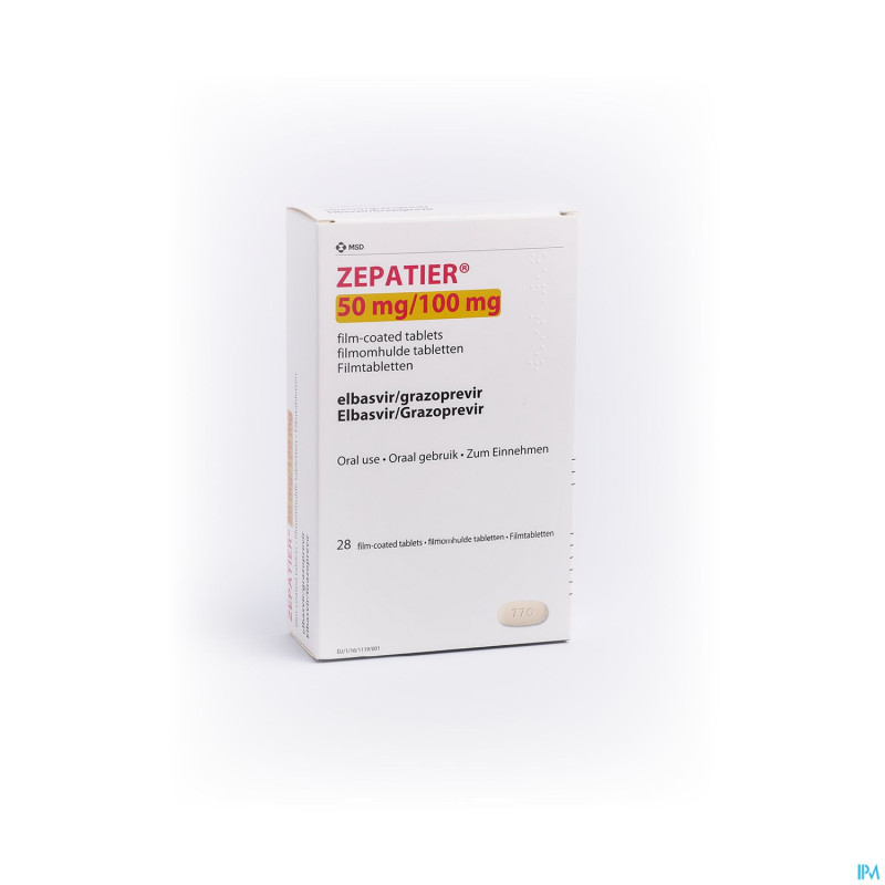 Zepatier 50mg/100mg comp pell  28