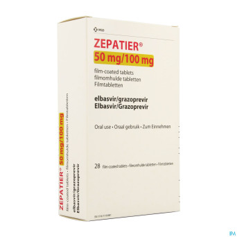 Zepatier 50mg/100mg comp pell  28