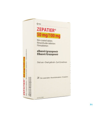 Zepatier 50mg/100mg comp pell  28