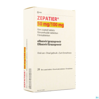 Zepatier 50mg/100mg comp pell  28