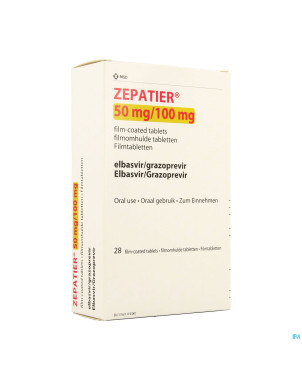 Zepatier 50mg/100mg comp pell  28