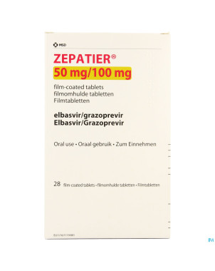 Zepatier 50mg/100mg comp pell  28