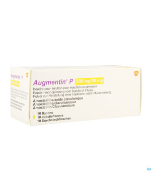 Levmentin p 500mg/50mg pdr sol inj perf  10 x 25ml