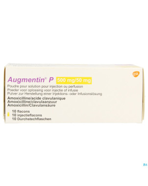 Levmentin p 500mg/50mg pdr sol inj perf  10 x 25ml