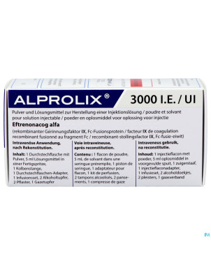 Alprolix 3000ui pdr+solv sol inj 1 fl + ser pr.5ml