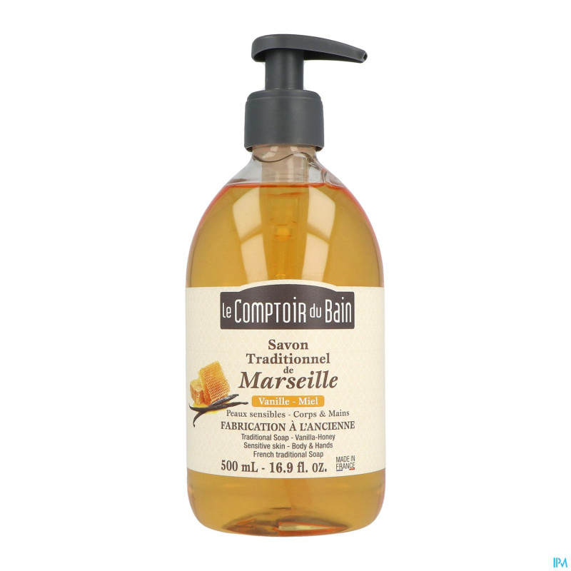 Lcb savon trad.marseille vanille-miel    500ml