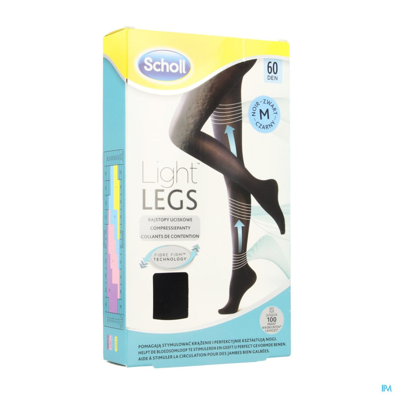 Scholl light legs 60d medium    black
