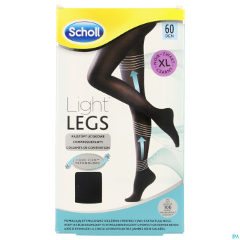 Scholl light legs 60d extra large    black