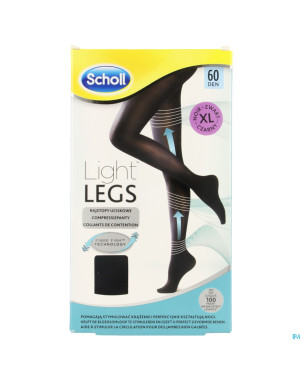 Scholl light legs 60d extra large    black