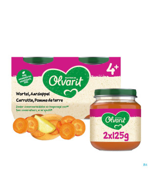 Olvarit carotte pomme de terre    2x125g 4m01