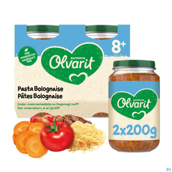 Olvarit pates bolognaise    2x200g 8m06