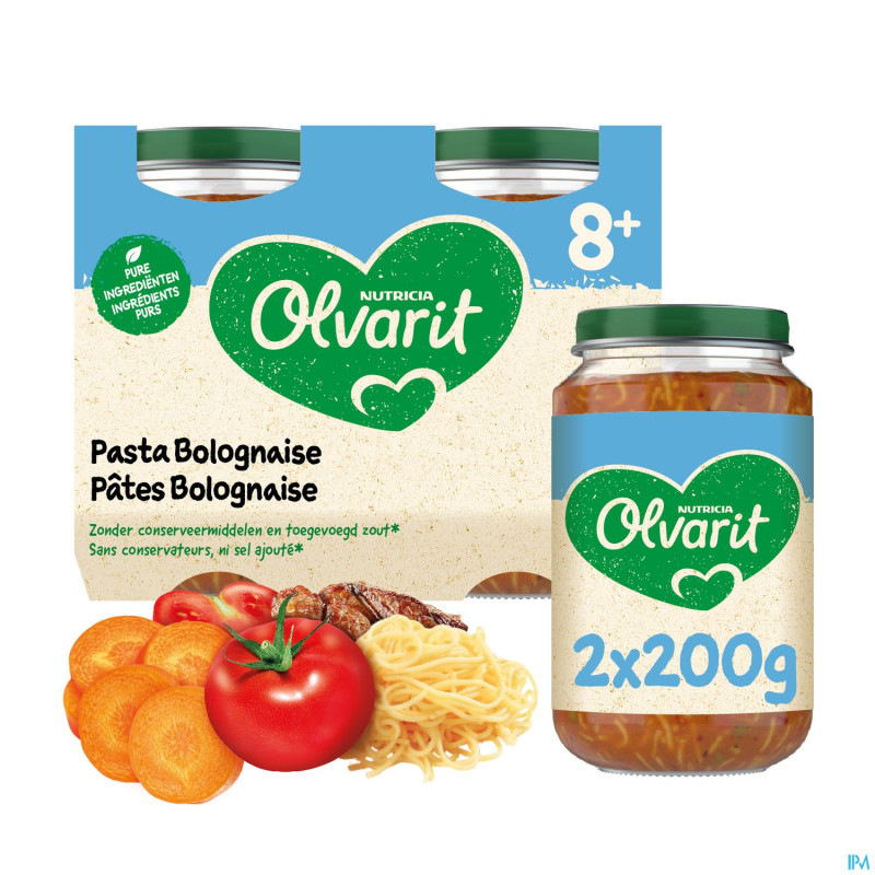 Olvarit pates bolognaise    2x200g 8m06