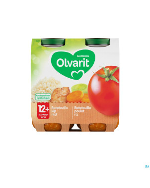 Olvarit ratatouille poulet riz    2x250g 12m01