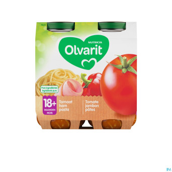 Olvarit macaroni tomate jambon    2x250g 18m03
