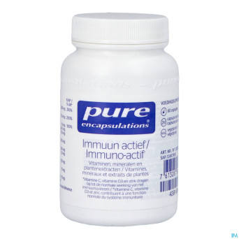 Pure encapsulations immuno actif    caps  60