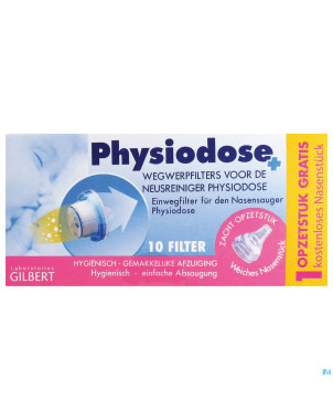 Physiodose filtre jetable mouche bebe 10