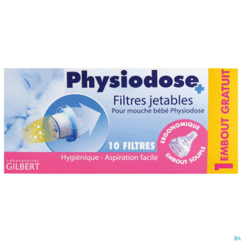 Physiodose filtre jetable mouche bebe 10