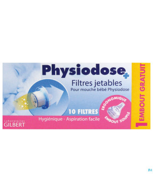 Physiodose filtre jetable mouche bebe 10