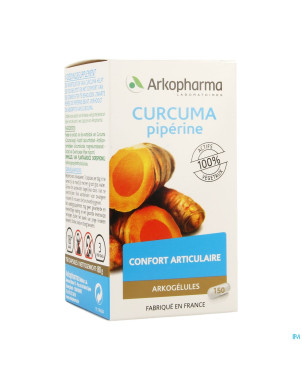 Arkogelules curcuma + piperine  150