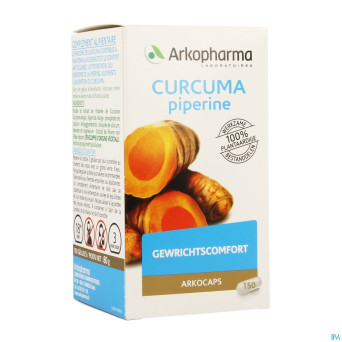 Arkogelules curcuma + piperine  150