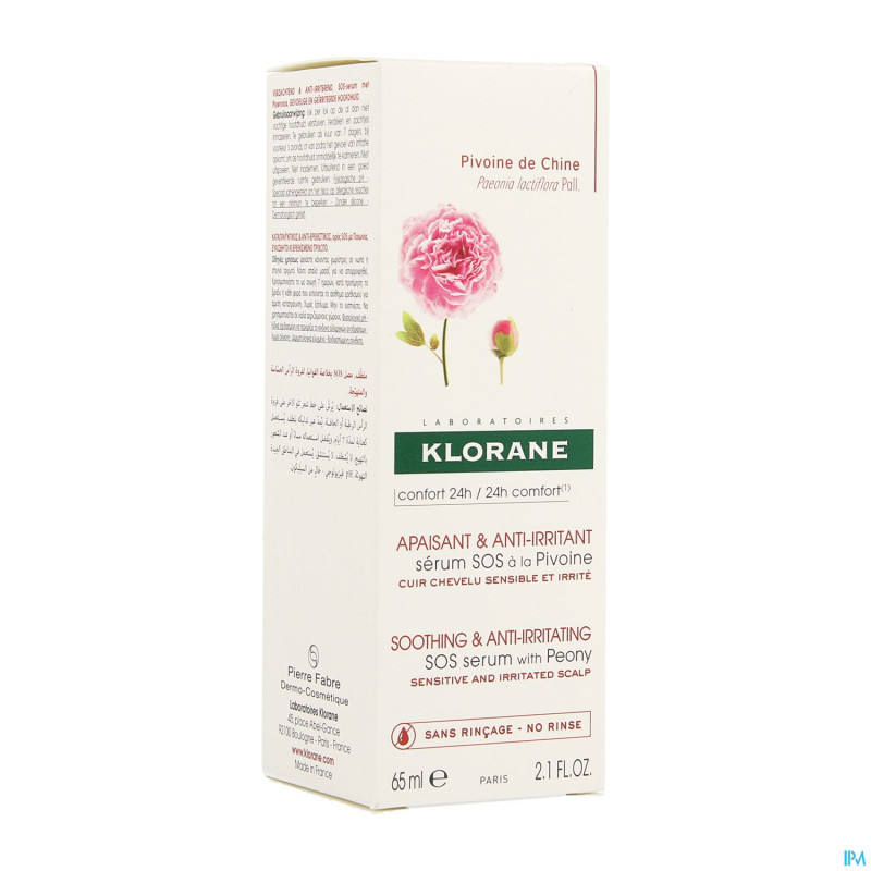 Klorane capil. spray sos irrit.pivoine   65ml