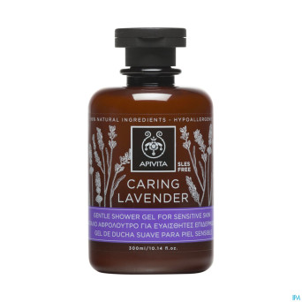 Apivita gel douche lavande peaux sensible    300ml