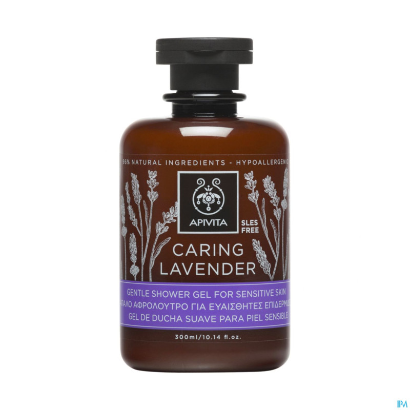 Apivita gel douche lavande peaux sensible    300ml