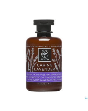 Apivita gel douche lavande peaux sensible    300ml