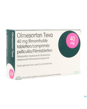Olmesartan teva generics 40mg comp pell 28