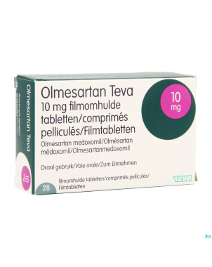 Olmesartan teva generics 10mg comp pell 28
