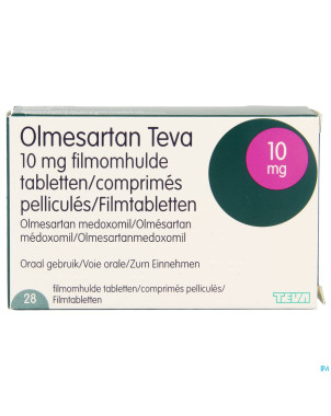 Olmesartan teva generics 10mg comp pell 28