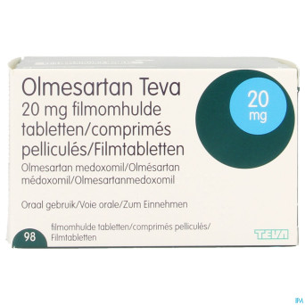 Olmesartan teva generics 20mg comp pell 98