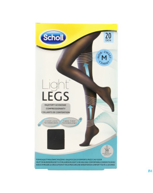 Scholl light legs 20d medium    black