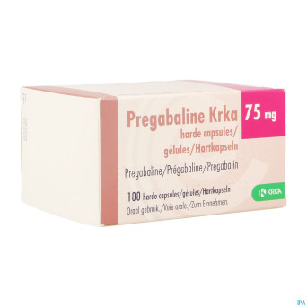 Pregabaline krka  75mg caps dur 100 x 75mg