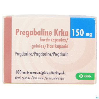 Pregabaline krka 150mg caps dur 100 x150mg