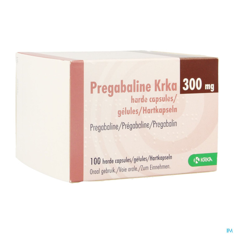 Pregabaline krka 300mg caps dur 100 x300mg