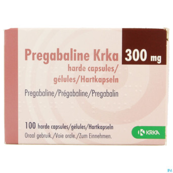 Pregabaline krka 300mg caps dur 100 x300mg