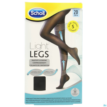 Scholl light legs 20d small    black