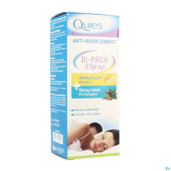 Quies a/ronflem.bipack spray nasal 15ml+buccal70ml