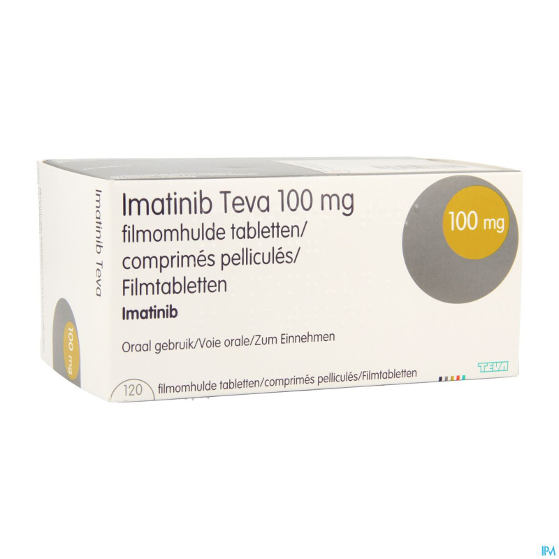 Imatinib teva 100mg comp pell 120 x 100mg