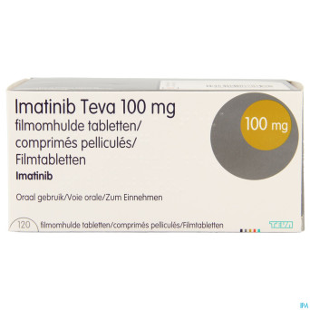 Imatinib teva 100mg comp pell 120 x 100mg
