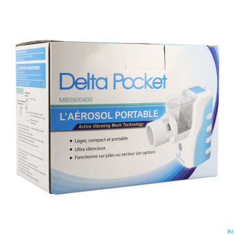 Delta pocket aerosol portable masque 2 enf+adul.nf