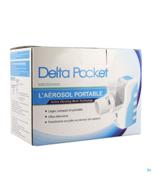 Delta pocket aerosol portable masque 2 enf+adul.nf
