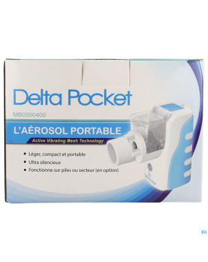 Delta pocket aerosol portable masque 2 enf+adul.nf