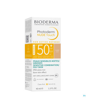 Bioderma photoderm nude spf50+ claire    40ml