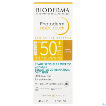 Bioderma photoderm nude spf50+ dore    40ml