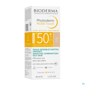 Bioderma photoderm nude spf50+ tres claire    40ml