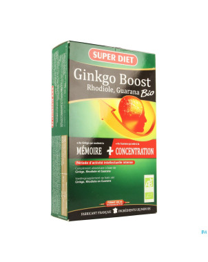 Superdiet ginkgo boost bio    amp 20