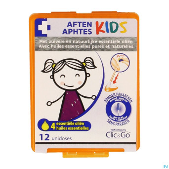 Clic&go aphtes junior unidose 12